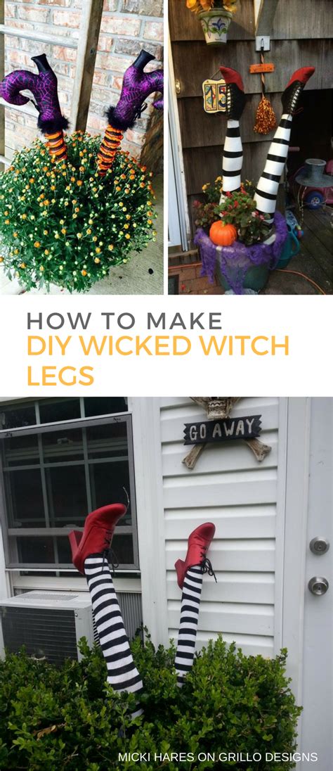 Easy and affordable ways to incorporate wucked witch leg decorations into your Halloween party